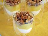 Parfait au citron, granola maison - résultat du tirage  maman, j'ai faim 