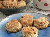 Scones aux cerises séchées et au chocolat blanc à la vanille de madagascar