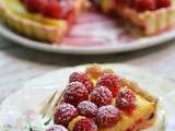 Tarte au citron et aux framboises