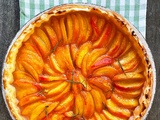 Tarte fine aux pêches