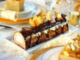 Bûche mousse chocolat au lait/chocolat blanc