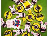 Tutoriel sablés Lapins Crétins et Minions en image