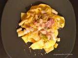 Pappardelle aux asperges et lardons - Lesgourmandisesdechoucha