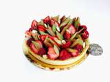 Tarte Rhubarbe et fraises de Claire Heitzler pour la fête de mères