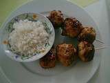 Yakitori boulettes de poulet