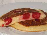 Pancakes aux framboises