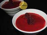 Mousse de framboises et son coulis