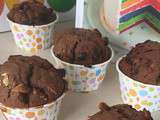 Muffins aux 3 chocolats