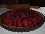 Tarte citron framboises