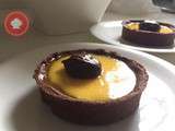 Tartelette orange choco de Christophe Adam