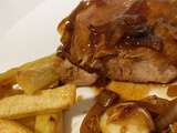 Travers de porc (ribs) sauce barbecue