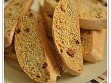 Biscotti aux noix, figues et cranberries