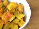 Carry de courgettes et pomme de terre