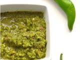 Condiment de piments verts