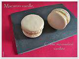 Macaron vanille, crème mousseline vanillée