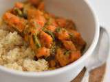 Tagine minute : patate douce, courgette & raisins secs