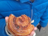 Viennoiserie roulée au chocolat