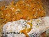 Saumon en papillote et tagliatelles de carottes