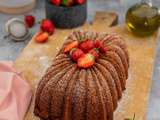 Bundt cake fraise huile d’olive