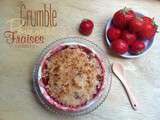 Crumble pommes - fraises