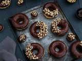 Donuts au four chocolat noisette