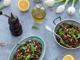 Salade de lentilles, grenade et citron