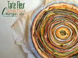 Tarte fleur carottes - courgettes