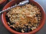 Crumble pomme-potimarron aux pruneaux