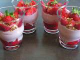 Gelée de fraises et sa mousse