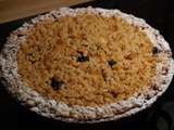 Tarte crumble noisette pomme et cranberries