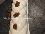 Bûche poires-marron-chocolat