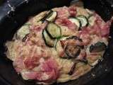 Clafoutis aux courgettes et jambon à ig bas