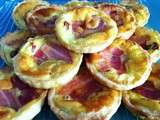 Mini quiches lard & tomates séchées