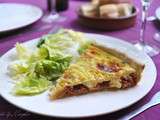 Quiche chorizo et mozzarella