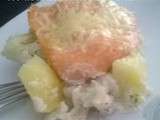 Gratin de choux fleur pomme de terre et saumon [Weight Watchers]