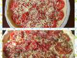 Tarte moutarde thon tomates