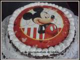 Gâteau genoise decor azyme theme   mickey  