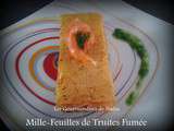 Mille-feuilles de truites fumee