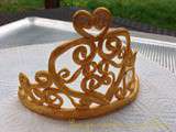 Couronne de princesse en pâte à sucre