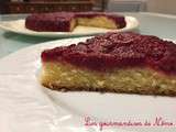 Gâteau renversé aux framboises