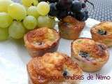 Mini flans aux 2 raisins