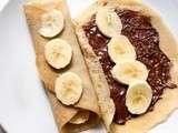 Crèpes au nutella et banane ( pour un petit dèj gourmands!!!)