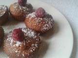 Muffin au coeur choco framboise et au coeur coulant mure framboise