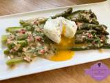 Asperges vinaigrette et son oeuf mollet