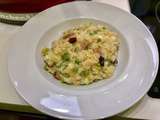 Risotto aux lardons et petits pois