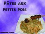 Pâtes aux petits pois