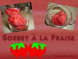 Sorbet à la fraise