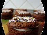 Whoopie pies chocolat vanille