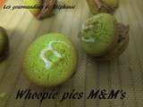 Whoopie pies m&m's vert