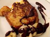 Brioche perdue banane et chocolat